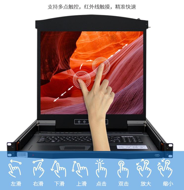 AE-1908T支持多點(diǎn)觸屏，不同觸摸手勢(shì)解讀